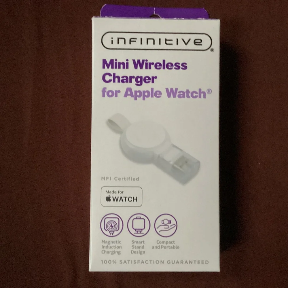 Infinitive Mini Wireless Charger for Apple Watch MFI Certified New/Sealed